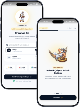 ChronosGo görev ve zaman yönetimi istatistikleri ekranı